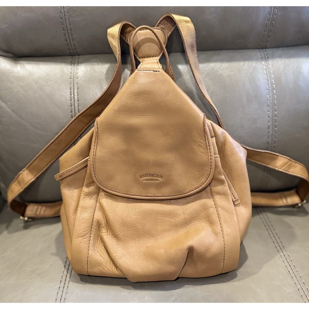 AMERICAN LEATHER CO. LEATHER BACKPACK BODY 100% SOFT LEATHER